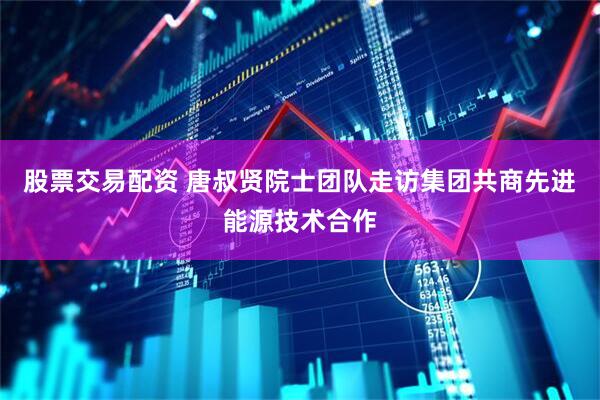 股票交易配资 唐叔贤院士团队走访集团共商先进能源技术合作