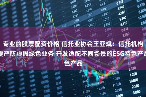 专业的股票配资价格 信托业协会王亚斌：信托机构要严防虚假绿色业务 开发适配不同场景的ESG特色产品